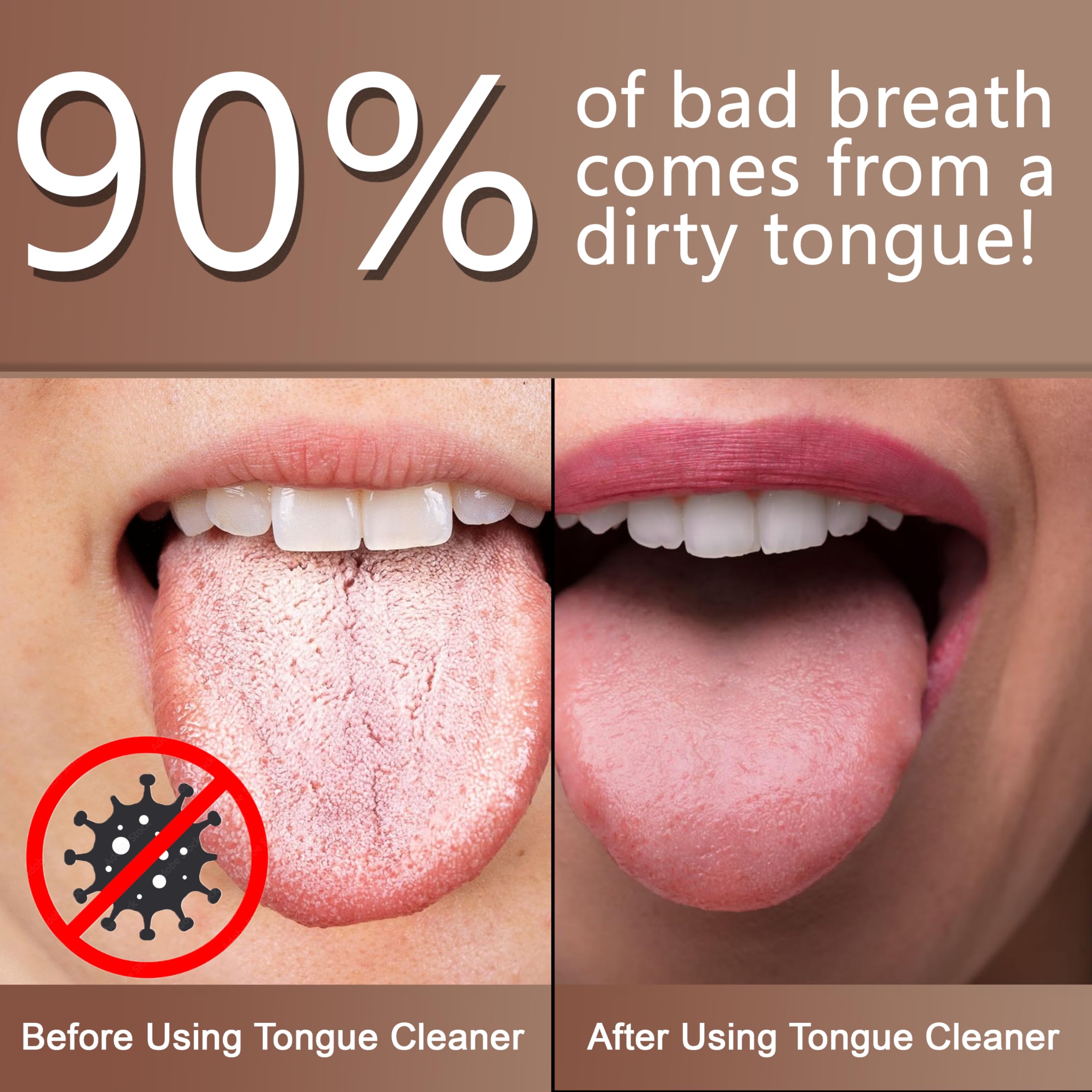 Wonder care -100% Copper Tongue Cleaner/Tongue Scraper Antimicrobial Ayurvedic tongue cleaner Tongue cleaner adults for Optimal Oral Hygiene 4