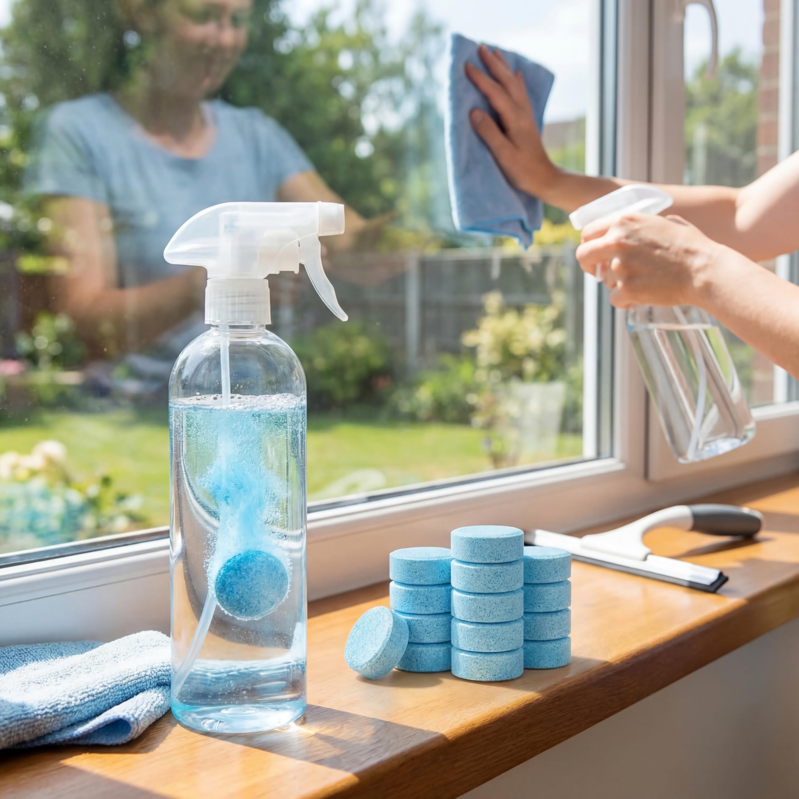 Boao 100 compresse per lavavetri concentrate per parabrezza auto, compresse solide effervescenti per auto, cucina, finestre