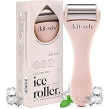 Kitsch Ice Roller for Face &ndash; Stainless Steel Face Ice Roller to Reduce Puffiness, Redness &amp; Headaches &ndash; Cooling Facial Roller for Skin Care, Irritation Relief &amp; Spa-Like Experience at Home - Pink