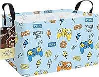 Vista 19 de HUNRUNG Cesta de Almacenamiento Rectangular de Lona Linda Organizadora para Juguetes de Mascotas/Niños, Libros, Ropa Perfecta para Habitaciones/Sala