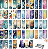 LUAVIARU 48 Cute Magnetic Bookmarks - Strong Magnet Page Markers with Storage Box, Ideal Gifts for Book Lovers, Teachers & Students