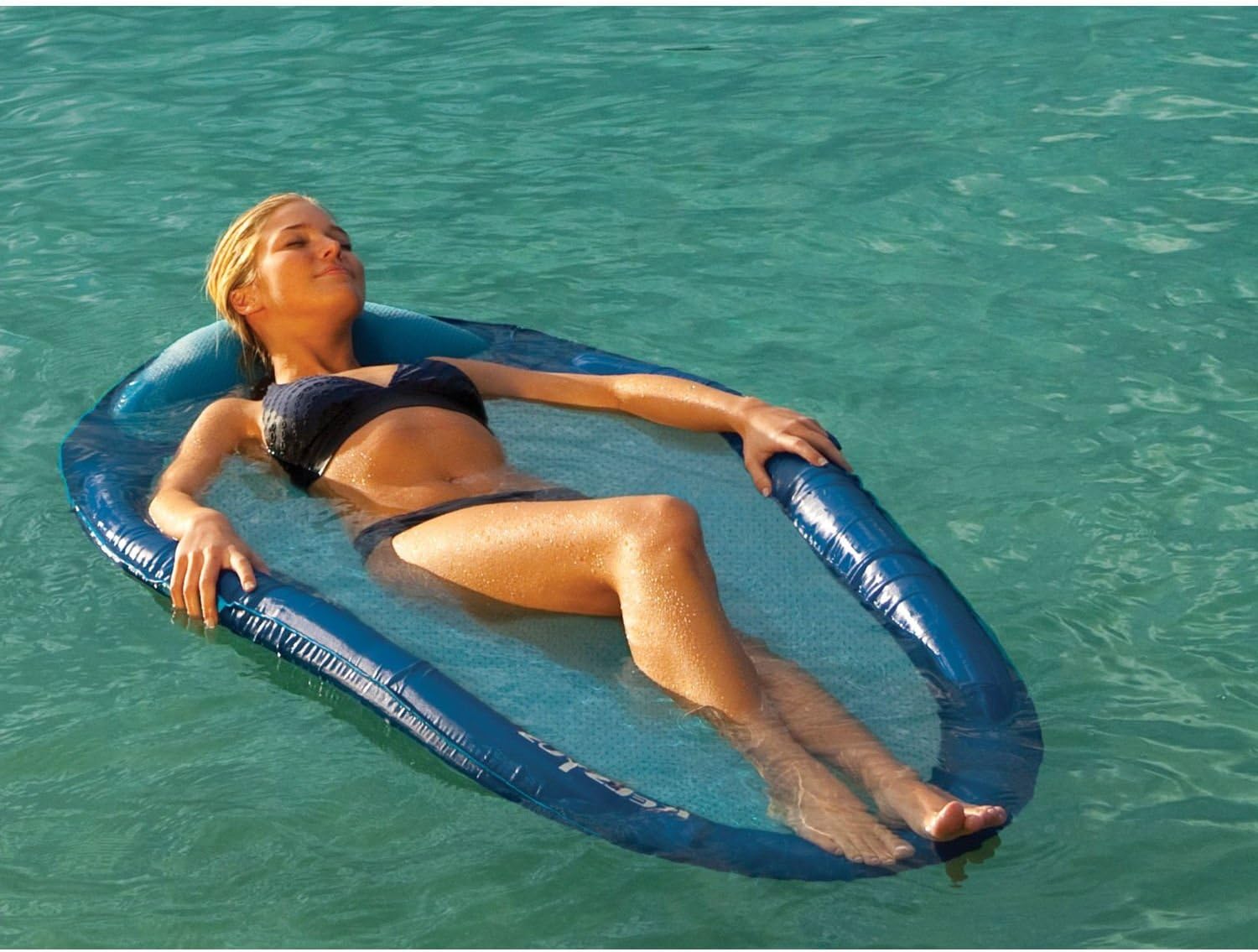 Floating Water Hammock with Inflatable Pillow