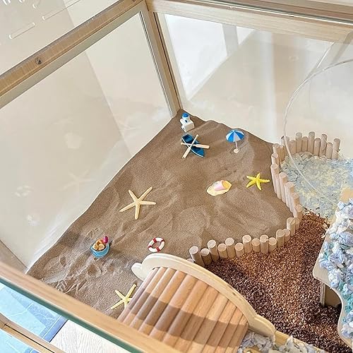 Miniatura 6 de DR.DUDU Arena de baño para hámster, 2.8 libras, libre de polvo, arena del desierto o arena para orinal para hámster, chinchillas, jerbo, ratones