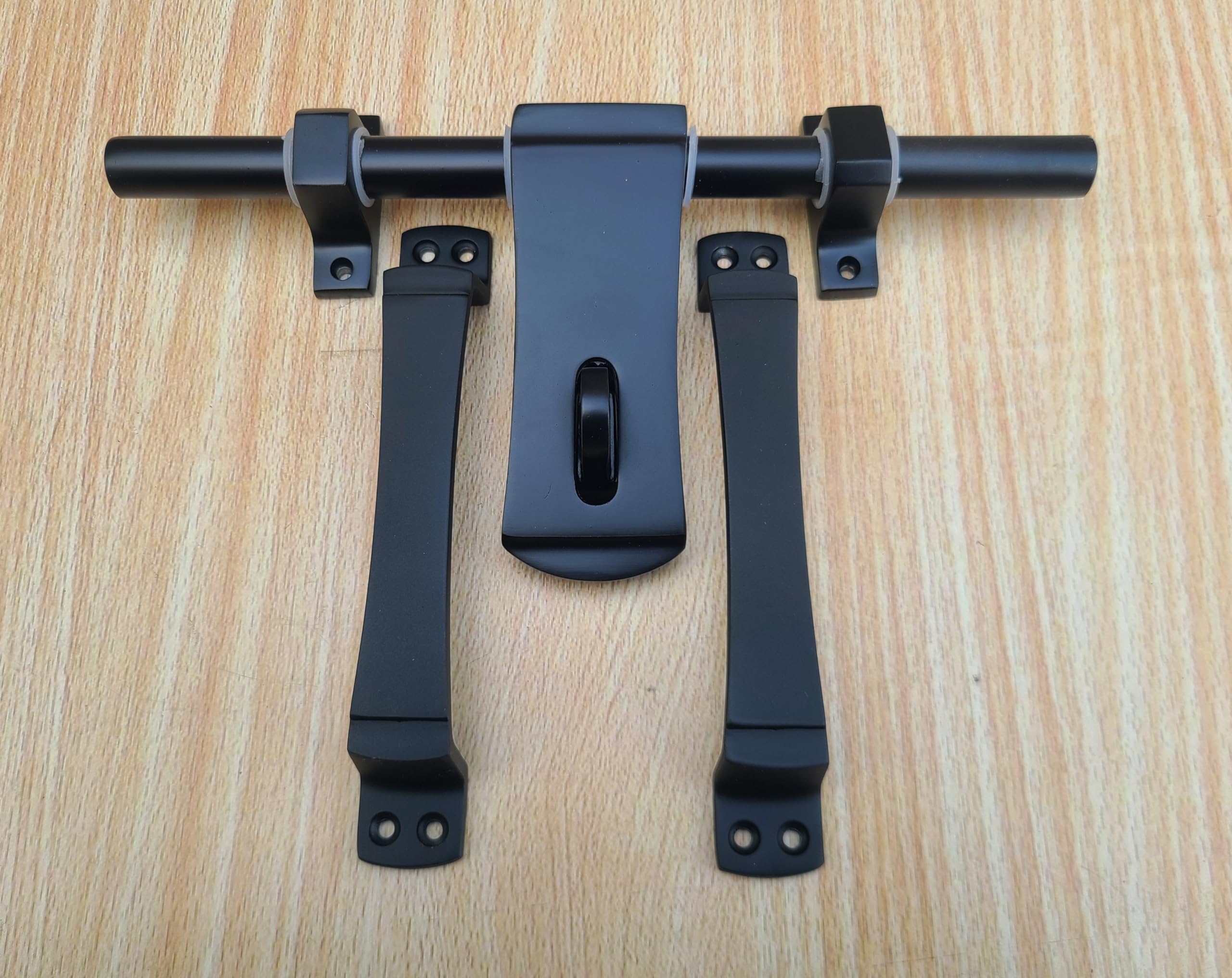 Ibreez Zinc Premium Heavy Black Door Fitting Accessories Full Set/Kit (1 Aldrop & 2 Handles) for Single Door (8 INCH KIT) (B0CRPH69W2) Amazon Price History, Amazon Price Tracker