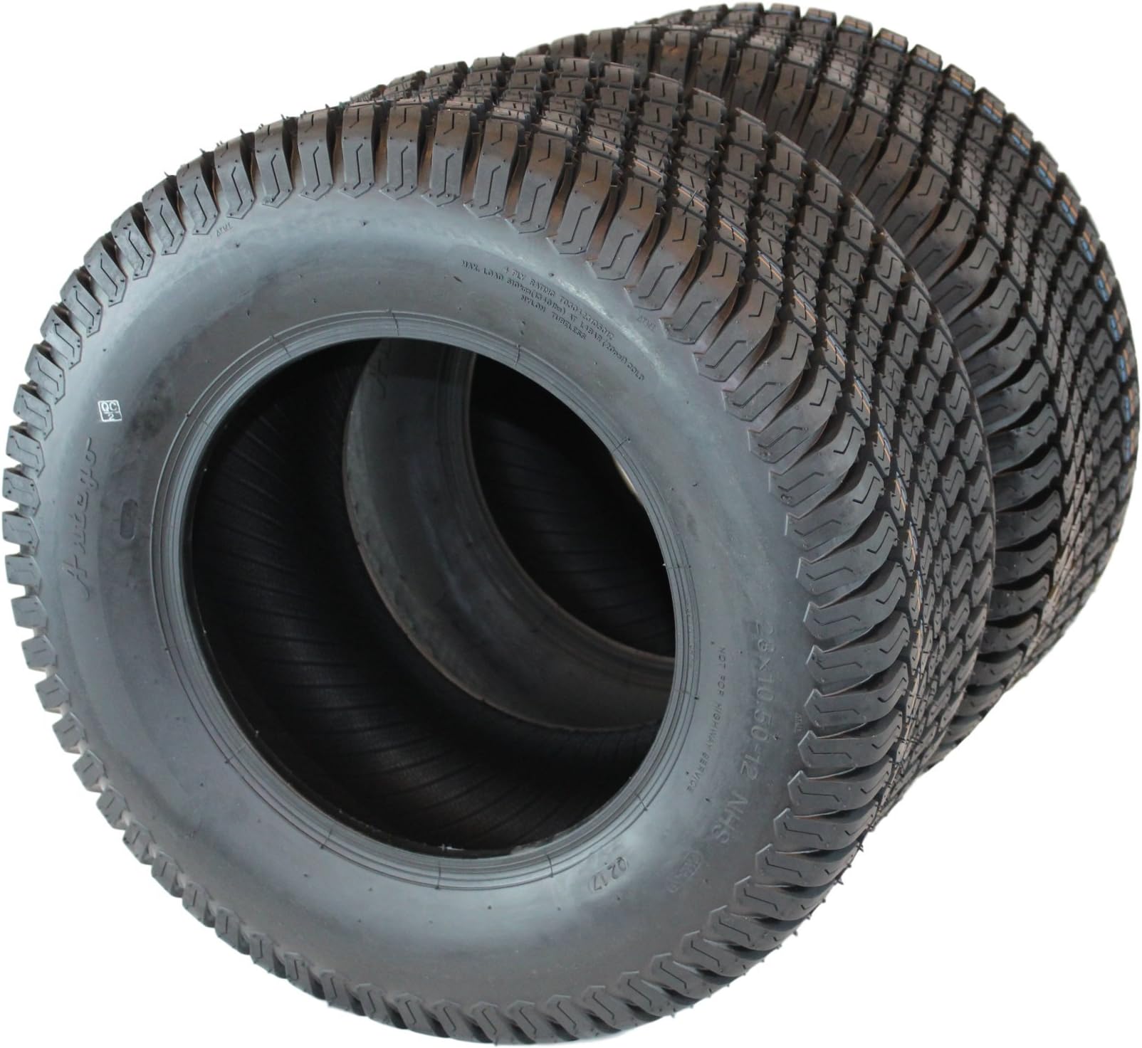 Antego Tire & Wheel Set of Two 23x10.50-12 4 Ply Turf Tires for Lawn & Garden Mower 23x10.5-12