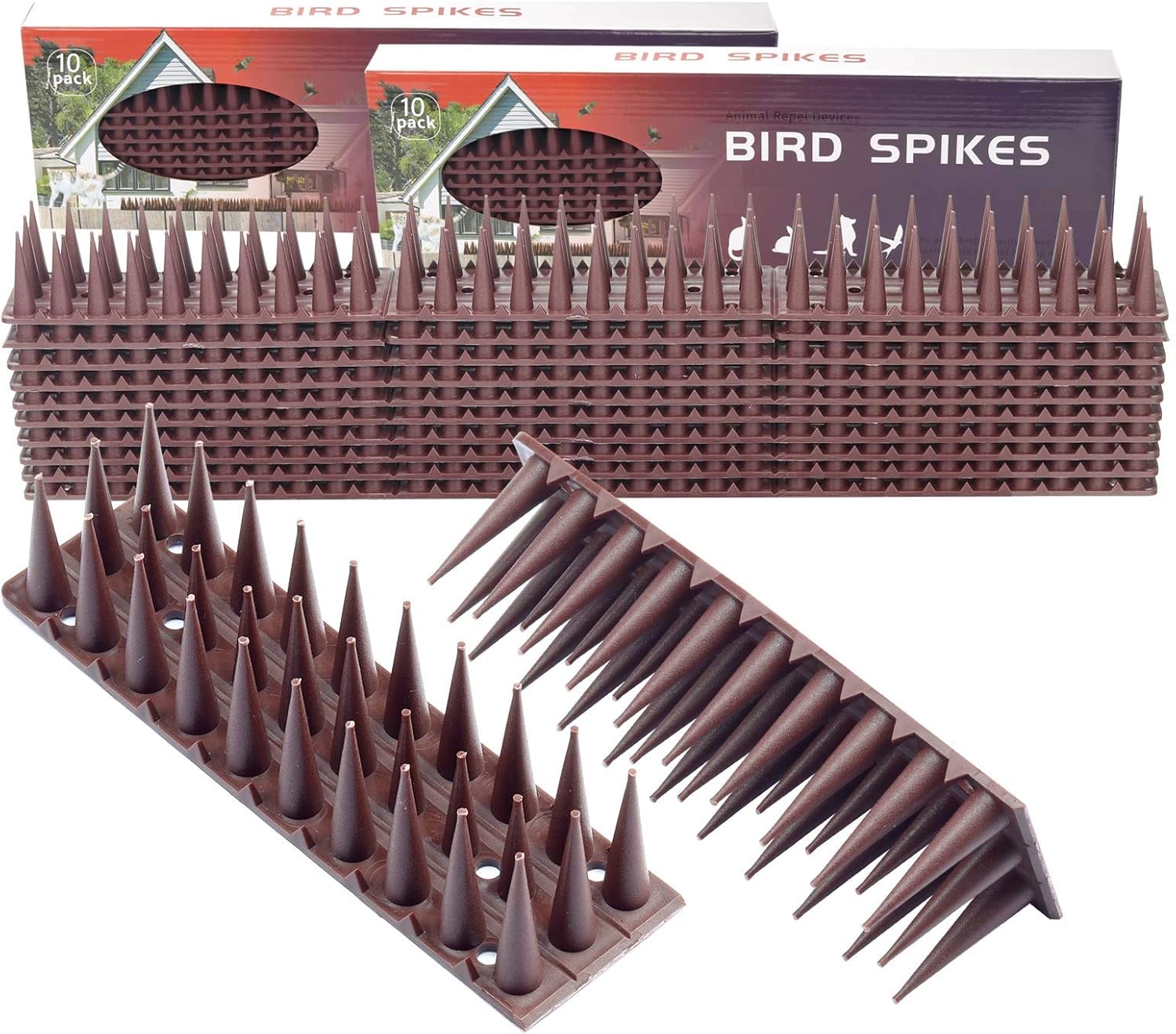 Buy Ezoon 20Pack Bird Spikes for Small Birds, Cats, Pigeons and Dogs