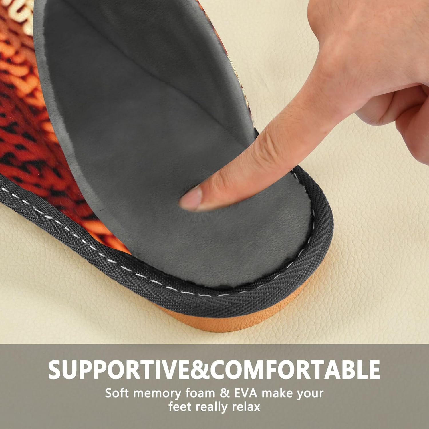 1 Wavy Texture House Slippers – Cozy Fuzzy Slippers for Guests, Washable & Disposable, Perfect for Shoeless Home, Spa & Hotel Use A112872