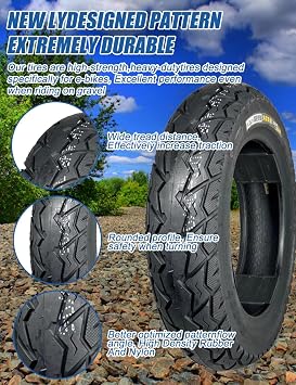 90/90-12 Tubeless Front or Rear Scooter Tire 12 Inches Rim
