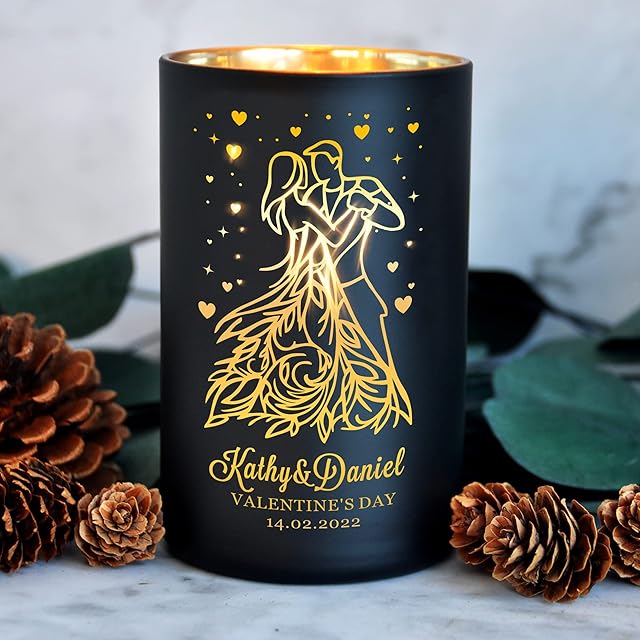 Personalised Scented Candle Cedarwood Cinnamon Sandalwood Candles Coconut Wax Candle Mothers Day Gift for Birthday Anniversary Christmas Valentines Day Present Custom Gifts for Women Her
