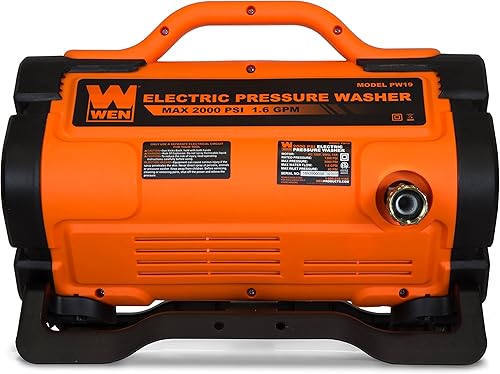 Miniatura 8 de WEN PW1900 2000 PSI 1.6 GPM 13-Amp Lavadora a presión eléctrica de flujo variable, color negro