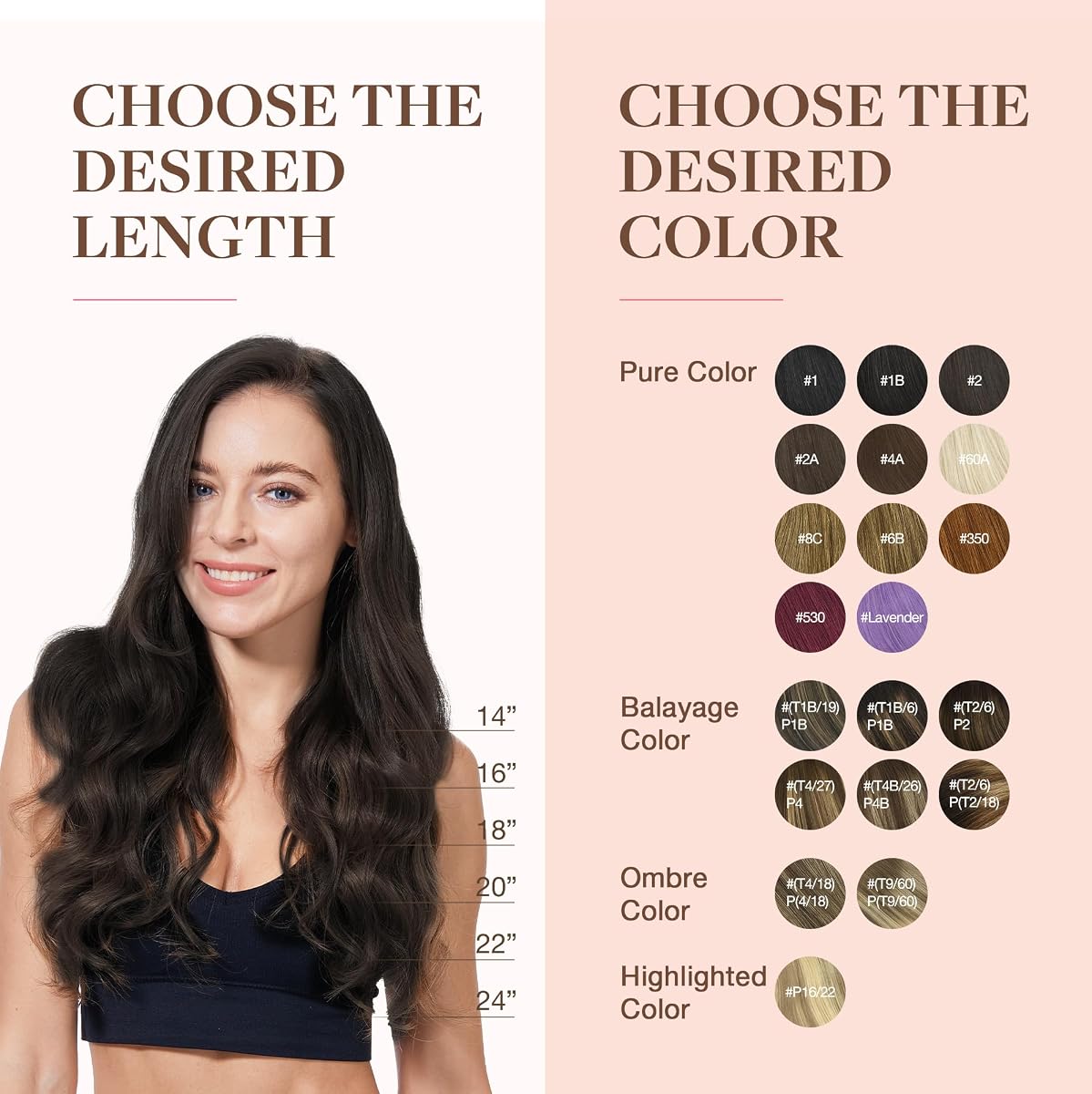 GOO GOO Clip in Hair Extensions Real Human Hair, Remy Human Hair Extensions Clip ins for Women, Natural Human Hair, 18inch 120g 7Pcs, 2 Dark Brown — view 7
