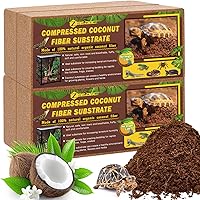 Vista 10 de ZeeDix Paquete de 2 bloques de fibra de coco 100% orgánico, lecho de fibra de coco para terrarios para reptiles, tortuga, dragón barbudo, geco