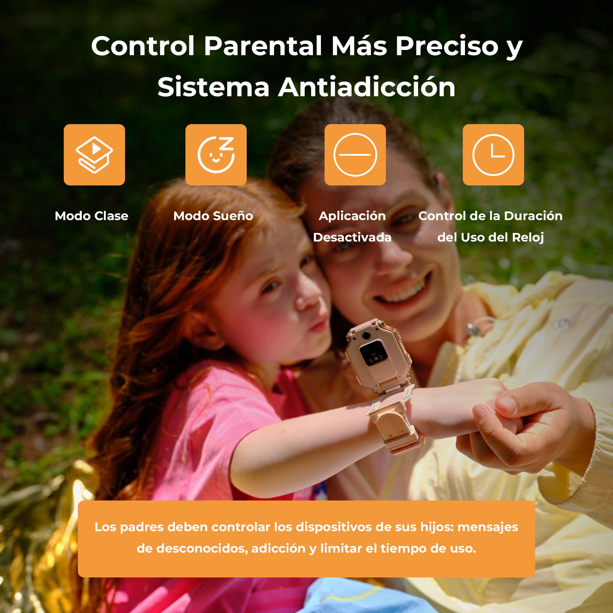imoo X10 Reloj Inteligente Niño con GPS y Llamadas - 1.6alla, SOS, Localización en Tiempo Real (hasta Planta), App de Control Parental, IP68 - Smartwatch Niños 3-12 Años para Seguridad y Comunicación