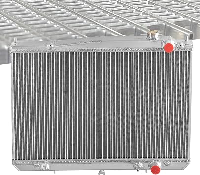 Aluminum Radiator DPI2215 Compatible with 1998-2004 Nissan Frontier 2000-2004 Xterra XE SE 2.4L 3.3L AT 3 Row All Aluminum Radiator Replacement 214609Z000