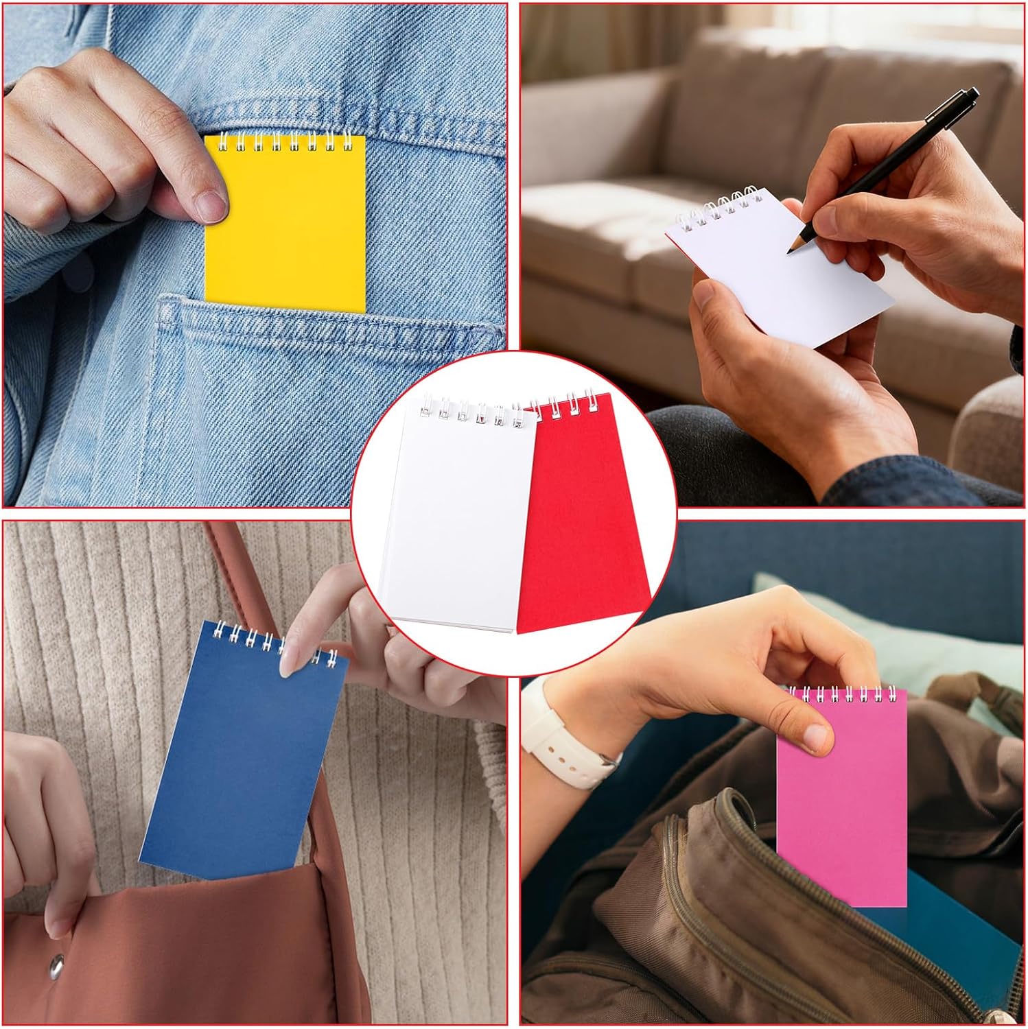 Hooqict 24 Pack Small Spiral Notebook Mini Pocket Notebooks Colorful Notepads Memo Note Pads for Kids, Party Favors, Office, Classroom School Supplies, 3.9 x 2.4 Inch - Image 4