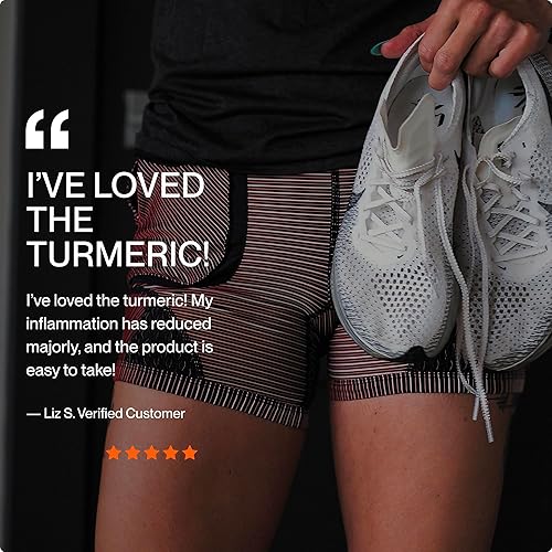Miniatura 2 de Momentous Suplemento de cúrcuma 1,000 mg – Curcumina de cúrcuma antioxidante natural para la salud fundacional – Certificado NSF para el deporte –