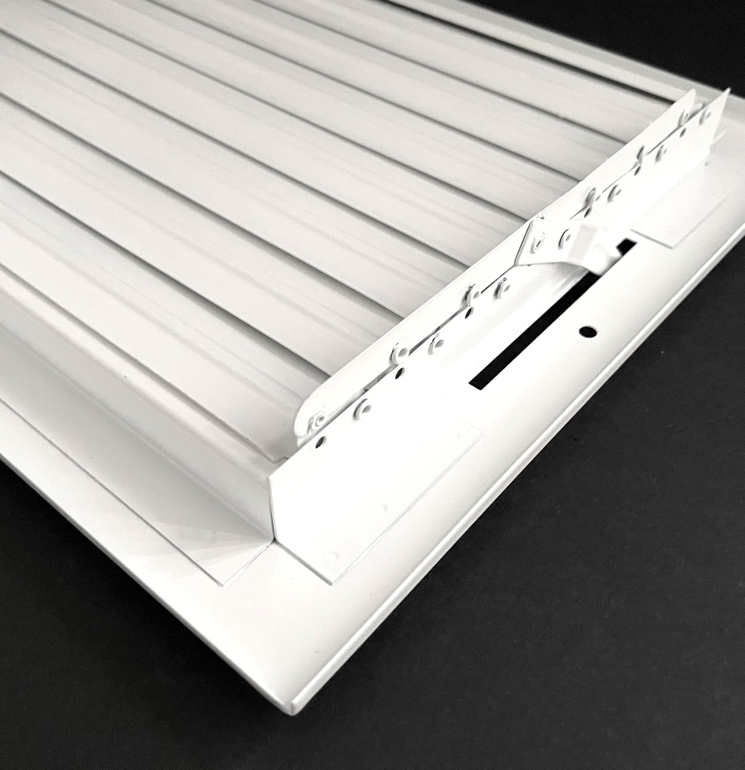 12"x 8" (Duct Opening Size) 3-Way Stamped Face Steel Ceiling/sidewall Air Supply Register - Vent Cover - Actual Outside Dimension 13.75" X 9.75"