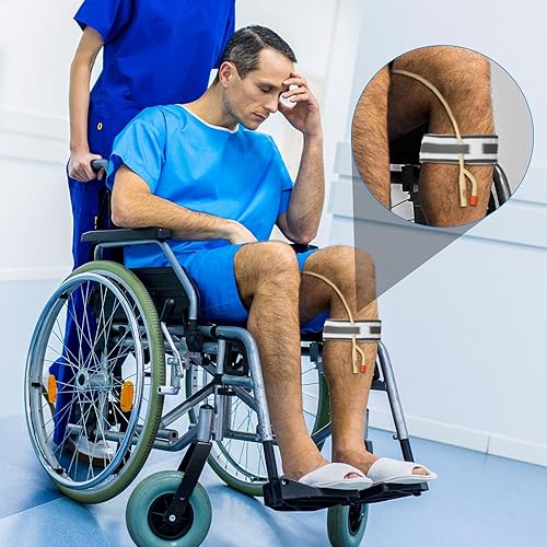 Miniatura 7 de Tondiamo 4 soportes para catéter, bolsa de drenaje de orina, correas de banda para las piernas, bolsa antideslizante para catéter urinario, soporte