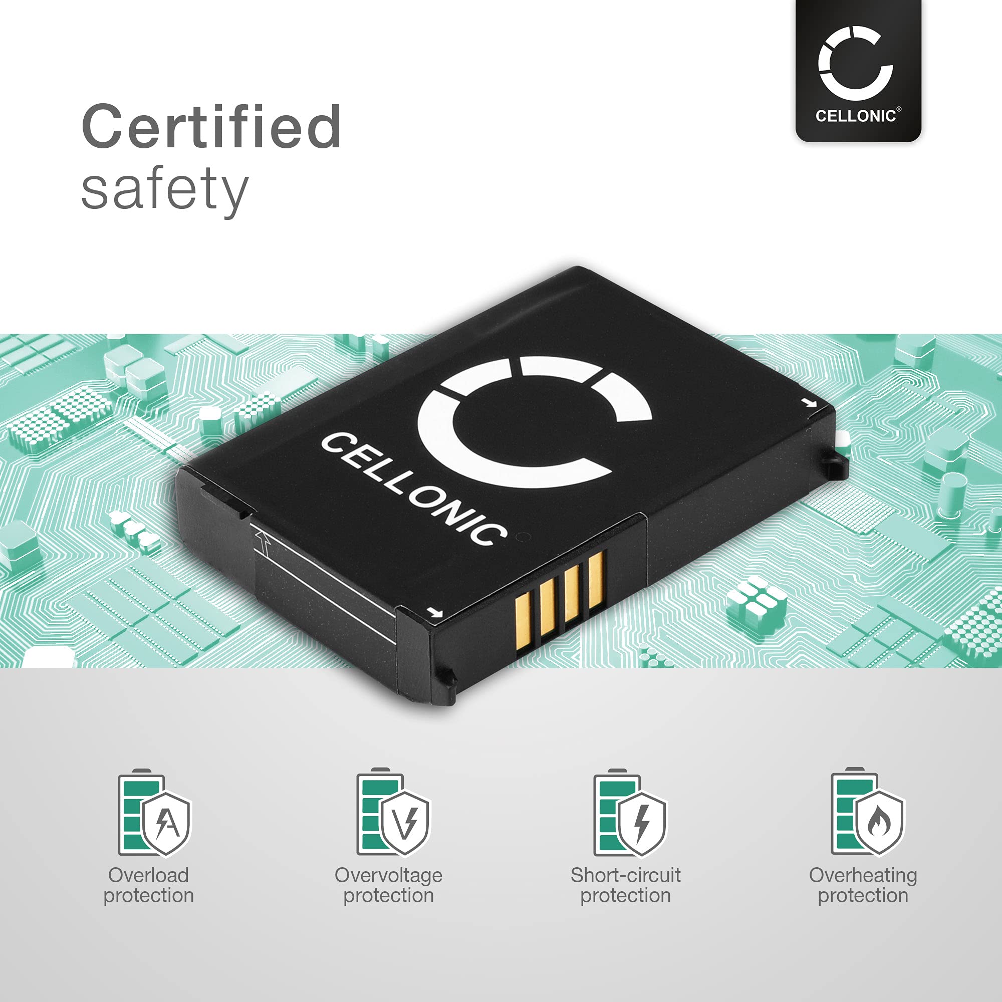 CELLONIC 1x Batería para GPS Navegación Compatible con Garmin Zumo 660LM, nüvi 550, Zumo 660, 010-11143-00 - (1880mAh, 3.7V)