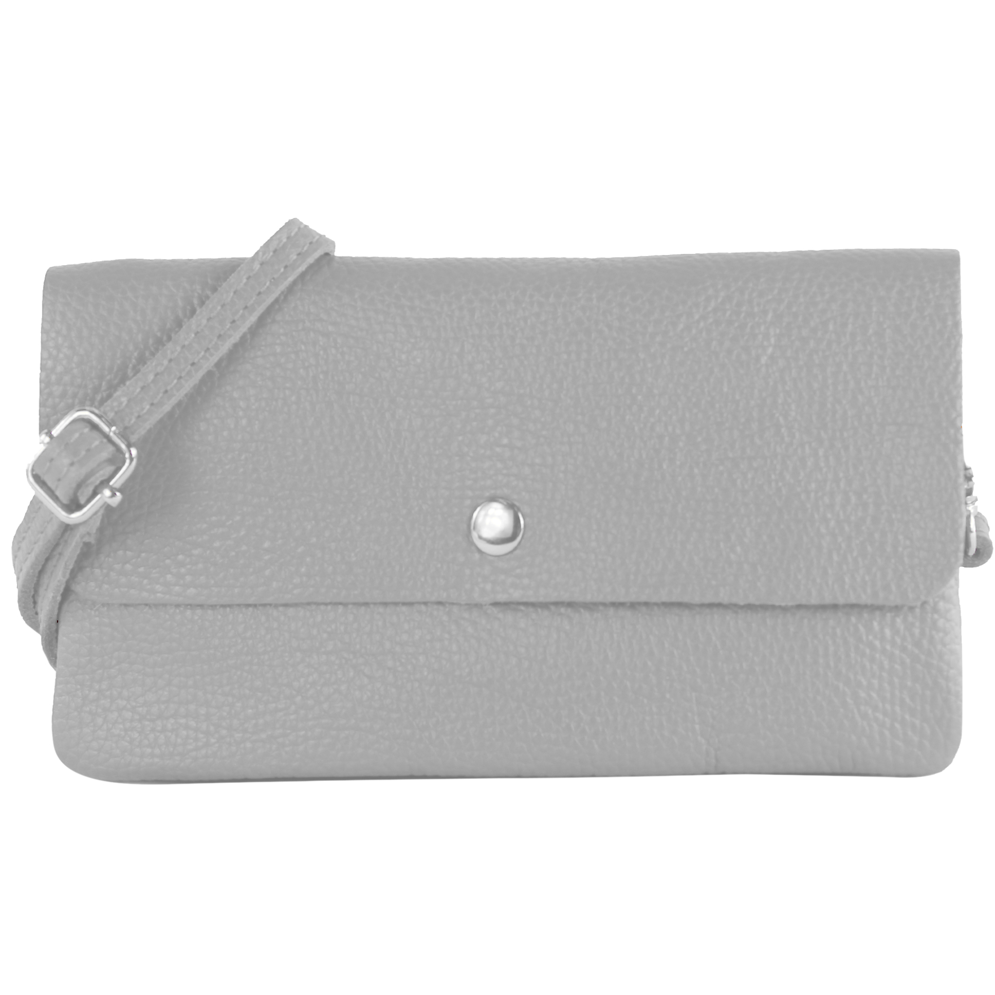 Modamoda De Damen Leder-Clutch – Handgefertigt In Italien, 20x11x2 Cm, Mit Verstellbarem Schultergurt