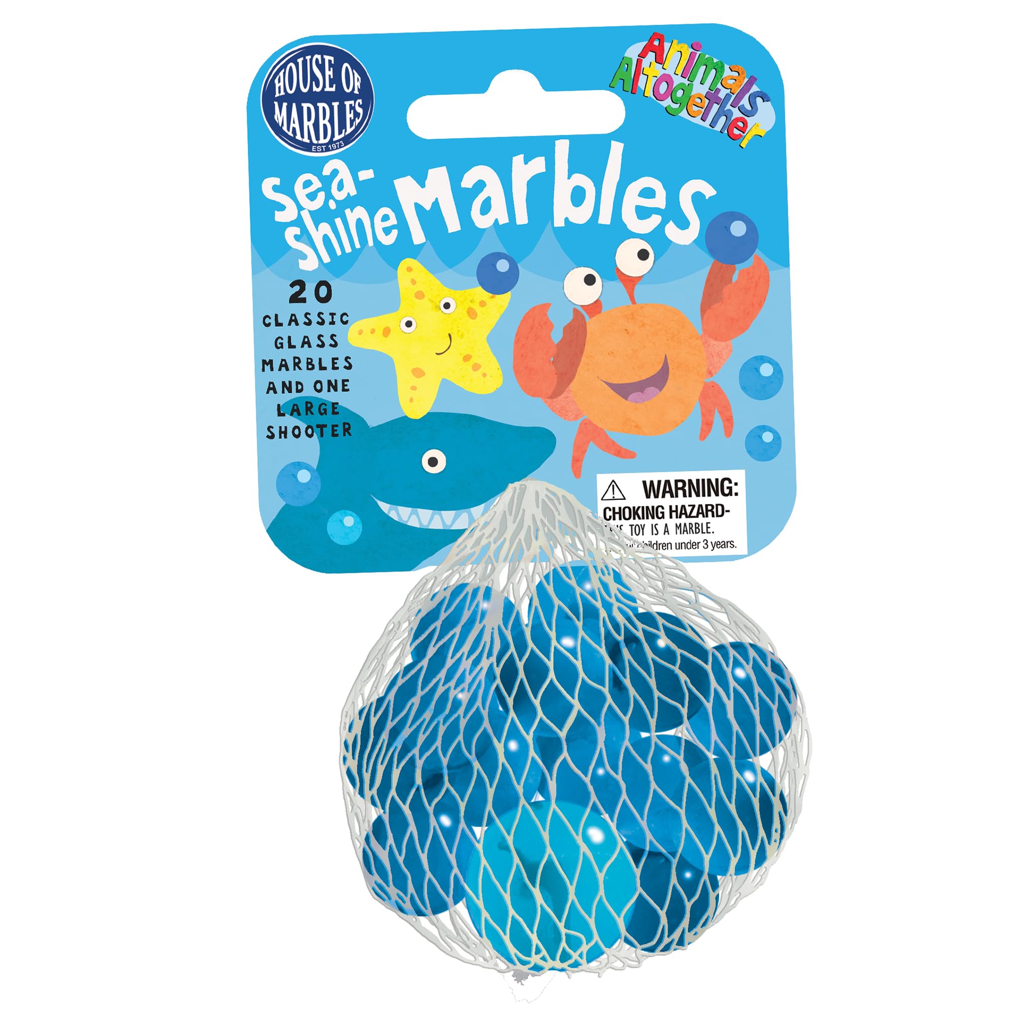House of Marbles Sea-Shine Net Bag of Marbles