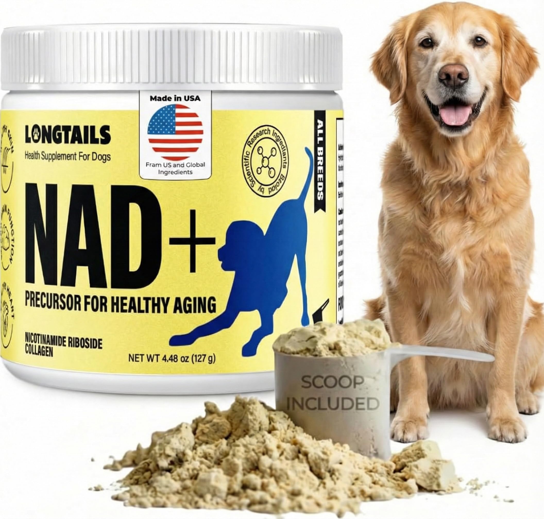 LongTails Senior Dog Supplement Powder