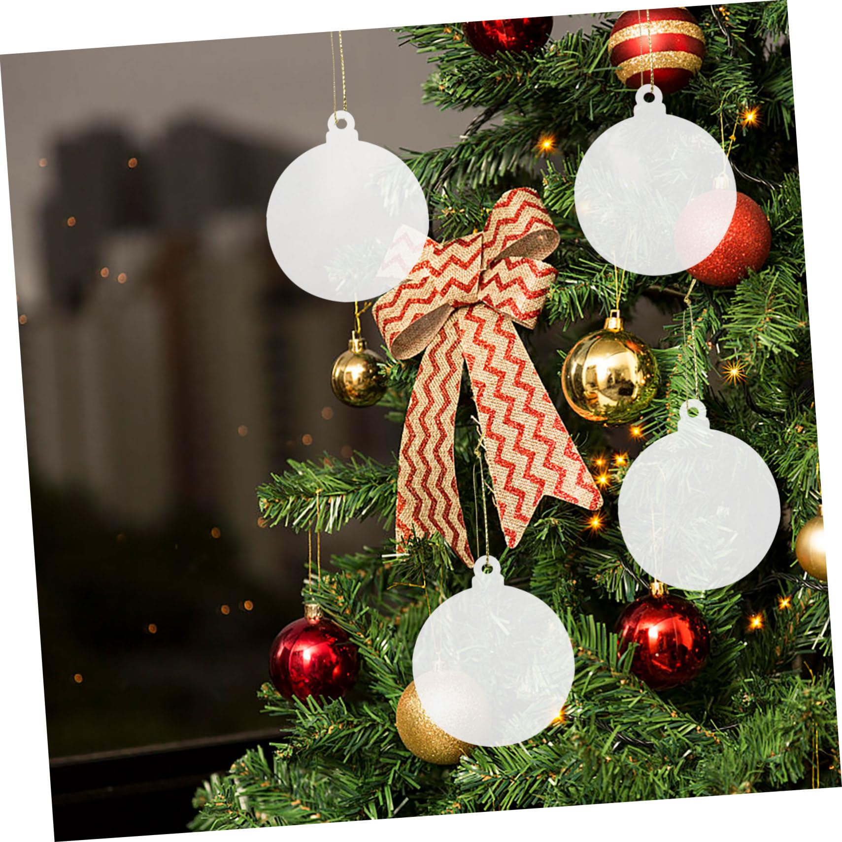 PRETYZOOM 3 Set Di Ornamenti Natalizi Unici in Acrilico Pendenti Decorazioni Per Lalbero Di Natale Per Casa E Ufficio 20 Pezzi * 3