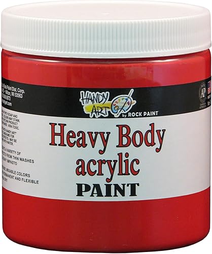 Vista 32 de Handy Art Nu Master - Pintura acrílica de cuerpo pesado, 8 onzas, óxido verde cromado Alizarin Crimson