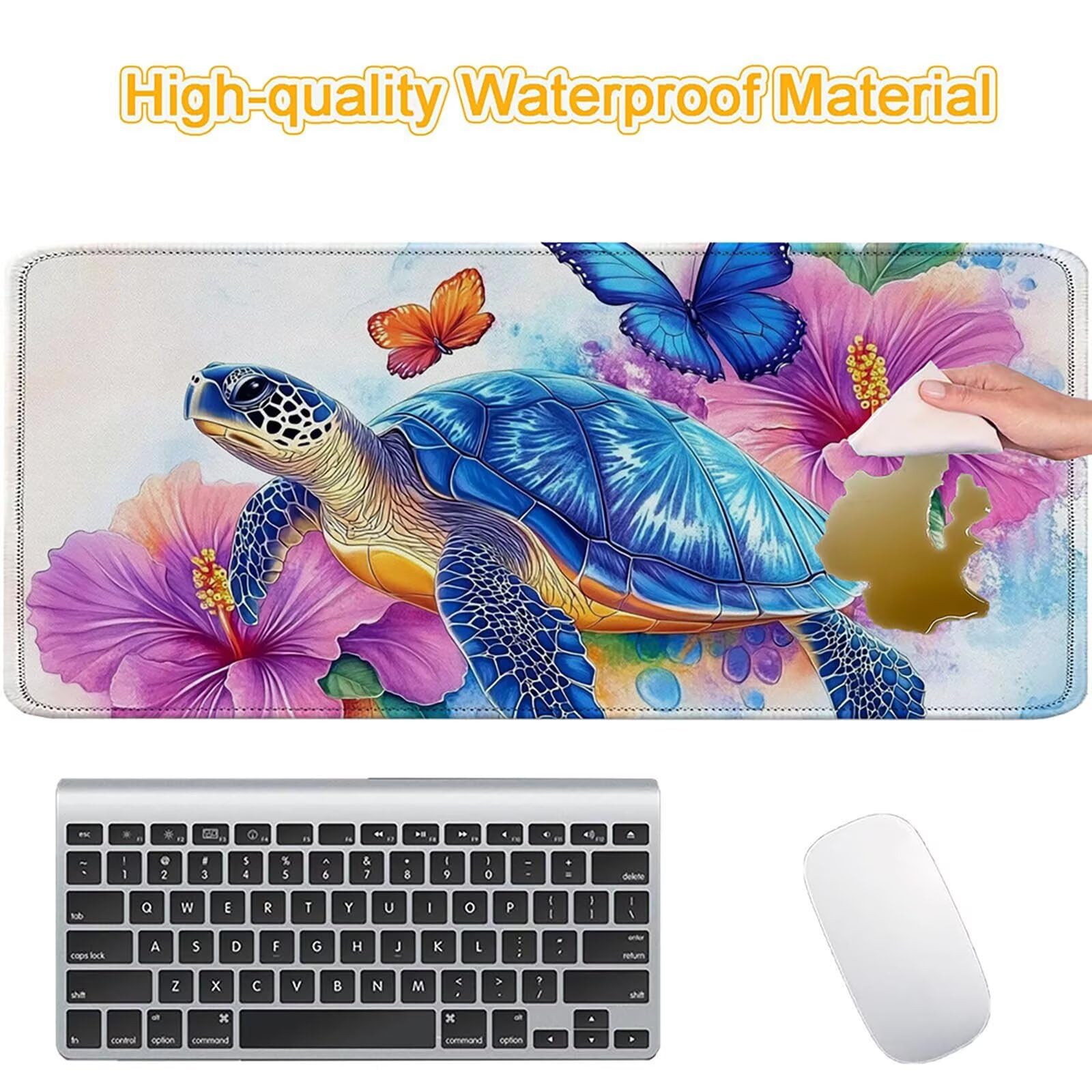 Tappetino Mouse 900x450mm | Superficie Ultra-Liscia, Farfalla 0-z336