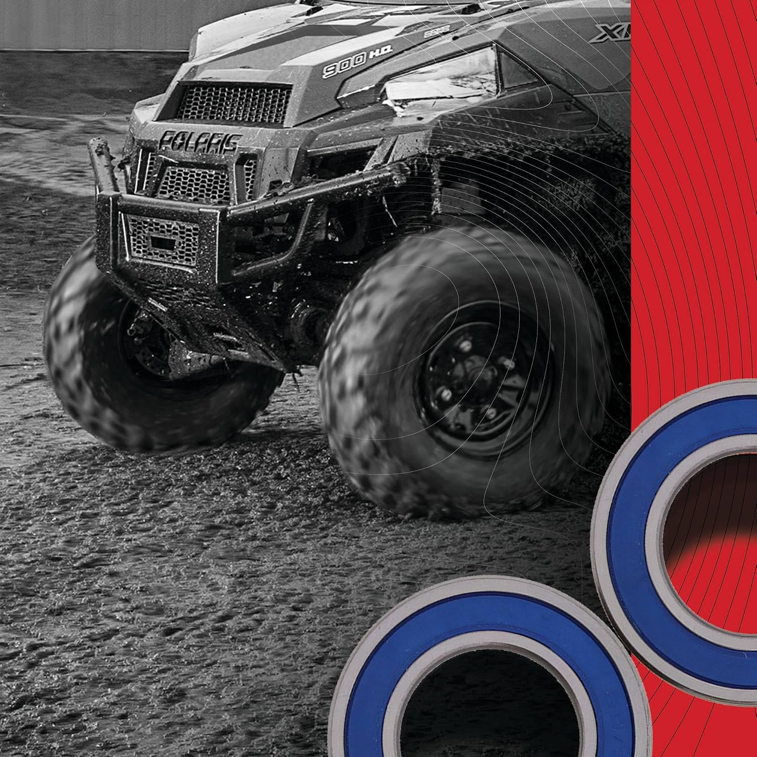 All Balls Racing Wheel Bearing Seal Kit 25-1081 Compatible with/Replacement for Honda CR125R 1995-2007, CR250R 1995-2007, CR500R 1995-2001, CRF250R 2004-2018, CRF450R 2002-2018
