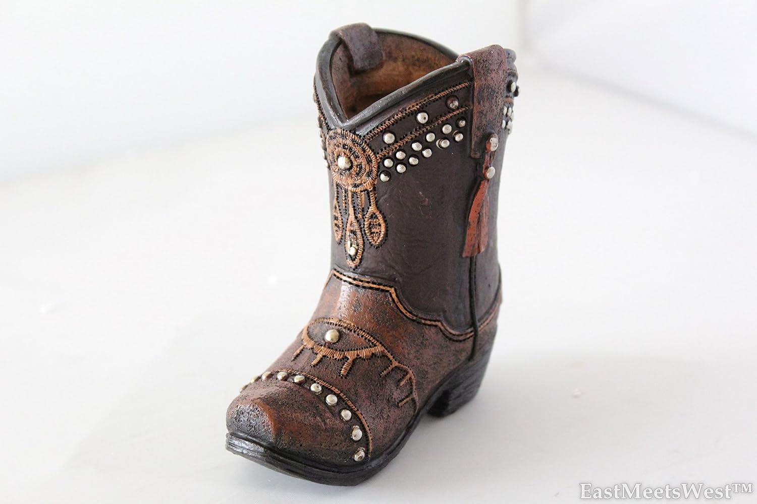 Gеt Dіѕсоunt 70% Prісе Mini Western Cowboy Cowgirl Budded Tassel Boot Toothpick Pen Holder Vase Rustic Decoration