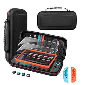 dockteck Carrying Case for Nintendo Switch 2 2025,Slim Black Travel Case