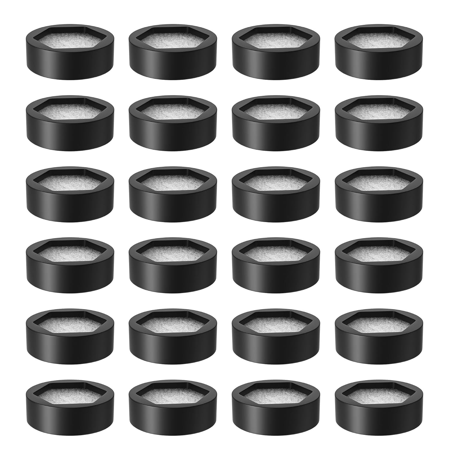 Universal Silicone Mouth Funnel, Disposable Replaceable Activated Carbon Filter (100pcs)