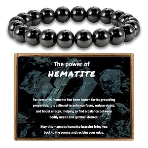 Copper Bracelet for Women and Men Copper Magnetic Bracelet with 3500 Gauss Magnet Beads as Birthday Gifts Hematite