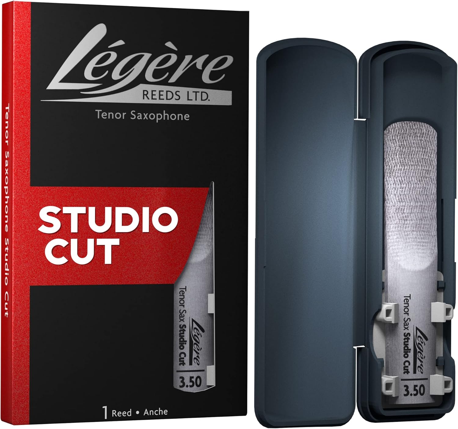 Légère Reeds - Tenor Saxophone Reed, Studio Cut, Strength 3.50 (TSS3.50) - Premium Synthetic Woodwind Reed