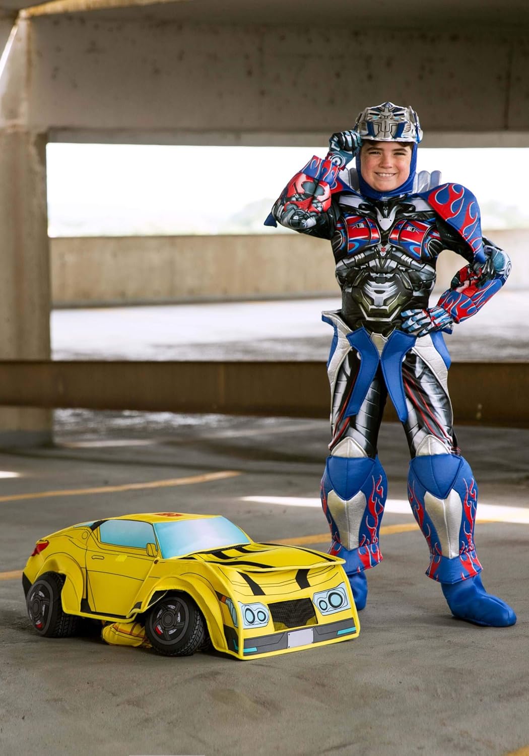 Child Optimus Prime Prestige Costume - M : Clothing, Shoes & Jewelry