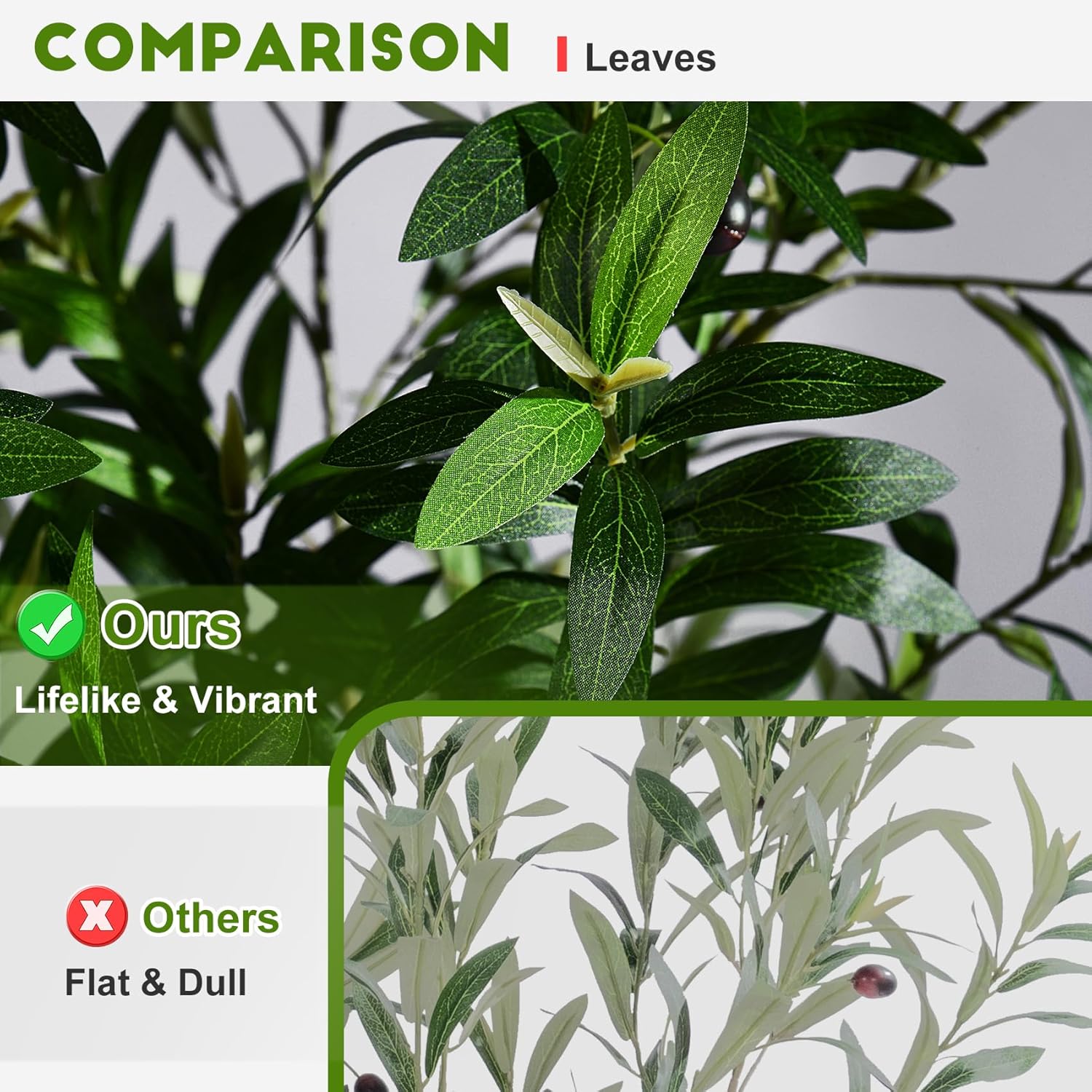 Large Faux Olive Tree Indoor Outdoor Realistic Floor Fake plantas artificiales Trees decorativas Grandes for Home Living Room Master Bedroom Office Porch Outside Patio arboles para decoracion