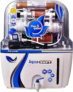 Aqua X Pure Swift RO + UV + UF Water Purifier | Smart TDS Controller | 15 L Storage Tank | Activated Copper & Zinc Boost | Price In India