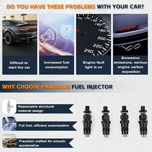 Miniatura 6 de PANGOLIN 131406360 Fuel Injector 4PCS for New Holland C175 L160 L170 L175 L565 LS160 LS170 LX665 Aftermarket Parts