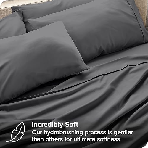 Miniatura 2 de Bare Home Juego de sábanas tamaño California King, juego de 6 piezas, sábanas de lujo para hotel, ultra suaves, con bolsillos profundos, ajuste