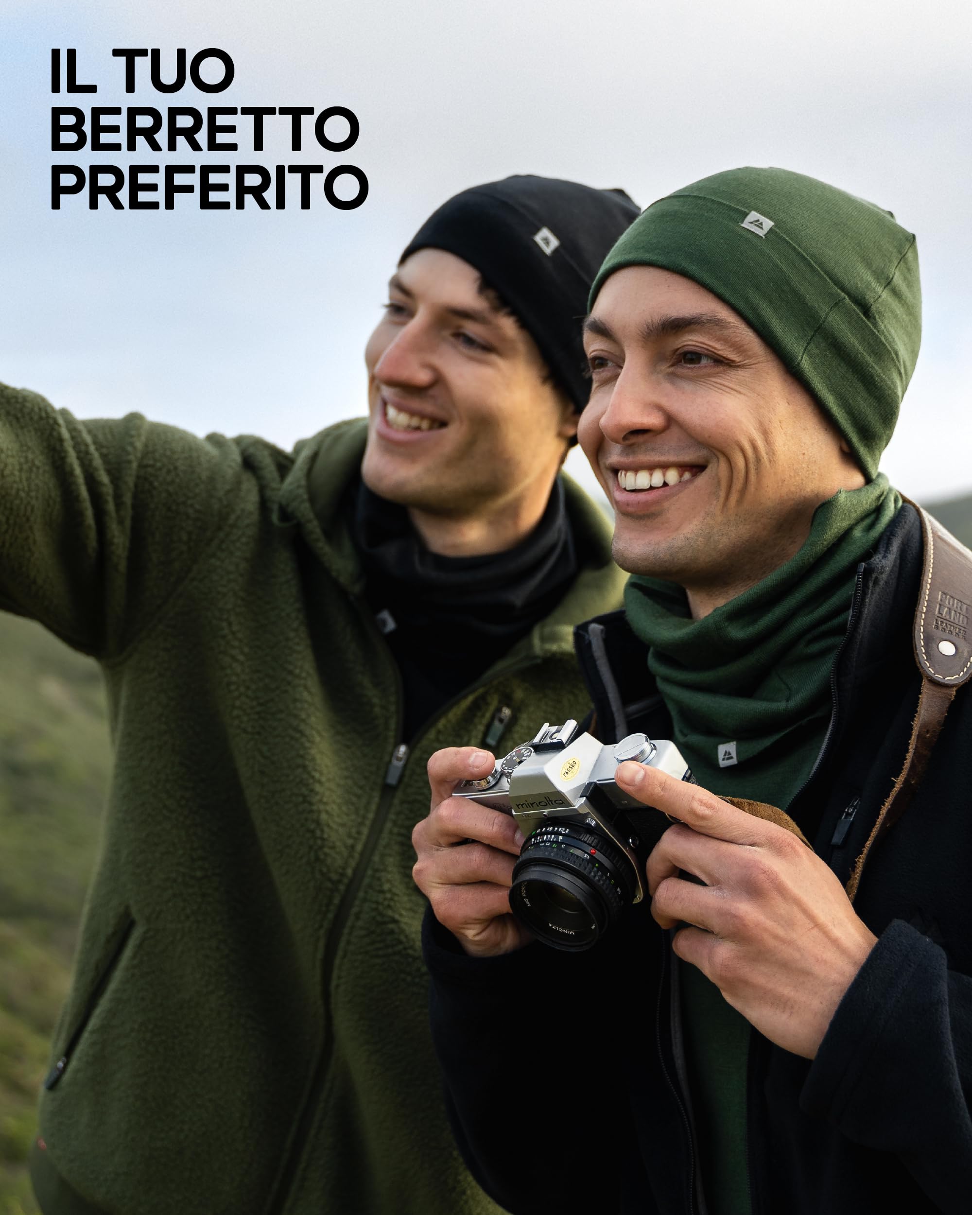DANISH ENDURANCE Cappello Lana Merino, Berretto per Uomo e Donna, Beanie Sportivo