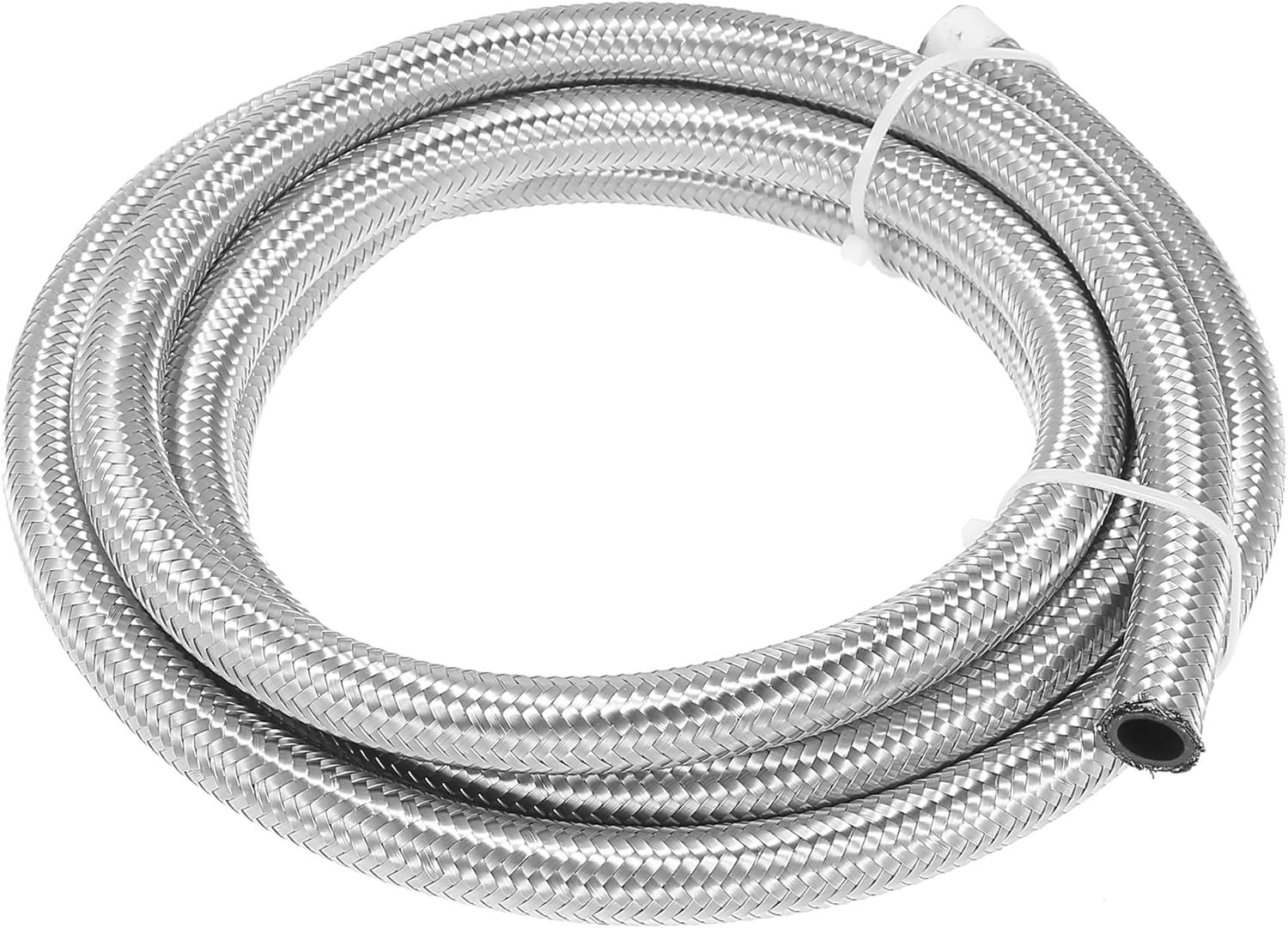 X AUTOHAUX 10 Ft 8AN Fuel Hose AN8 1/2" Universal Braided Stainless Steel CPE Oil Fuel Gas Line Hose