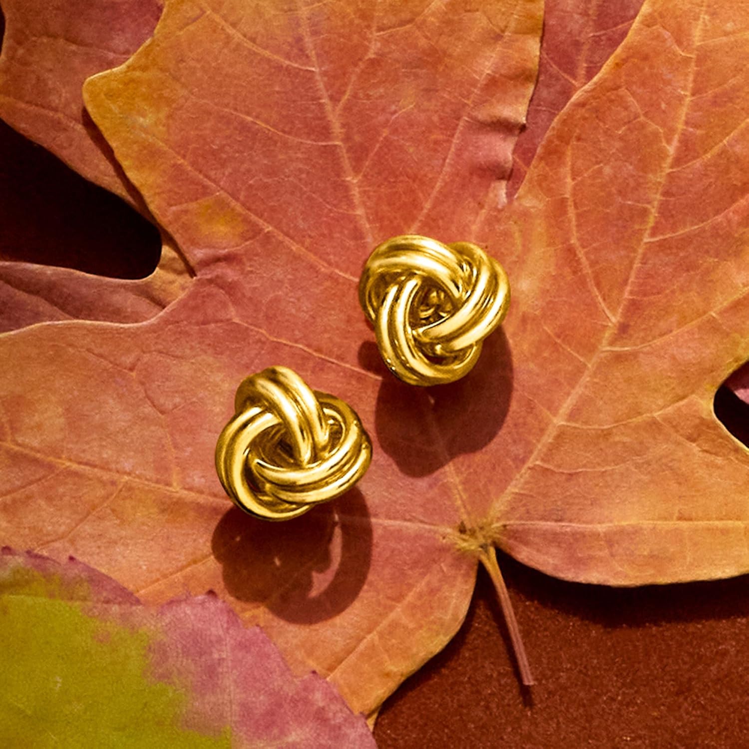 Ross-Simons 14kt Yellow Gold Love Knot Stud Earrings - Image 7