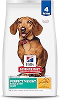 Hill's Science Diet Perfect Weight Small & Mini Adult Dog Food, Chicken Recipe Dry, 4 lb Bag - Weight Management
