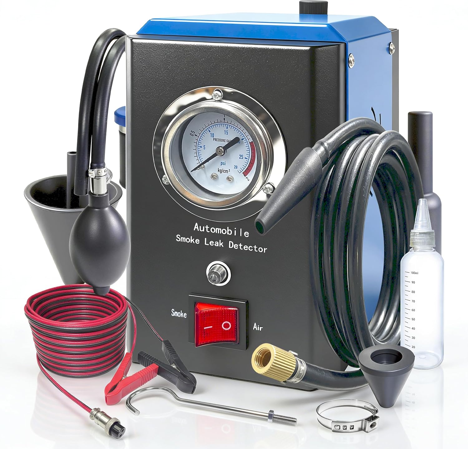 Automotive Smoke Machine, Professional EVAP & Pipe Leak Detector for 12V DC Vehicles