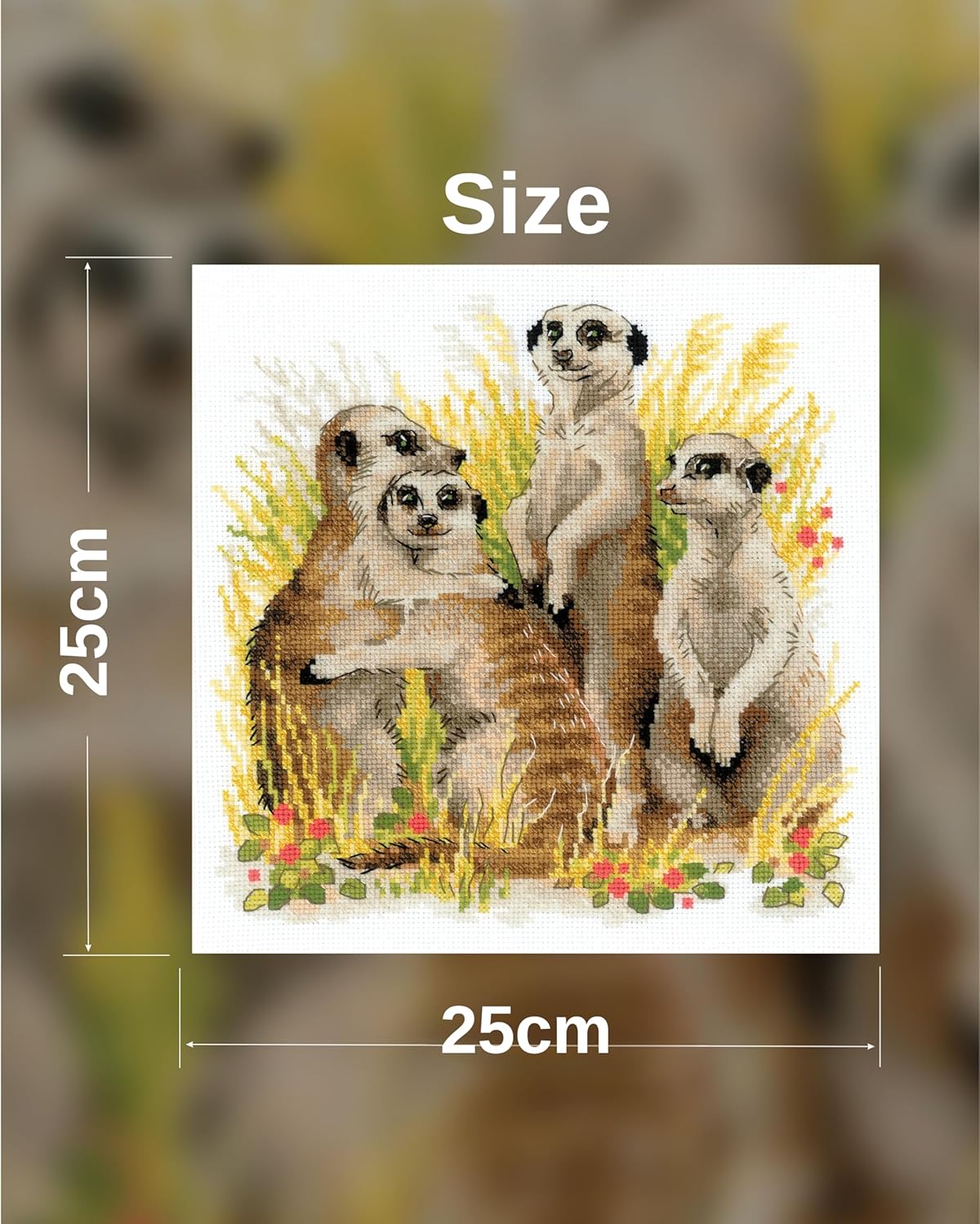 RIOLIS Cross Stitch Kit - 1761 - Meerkats