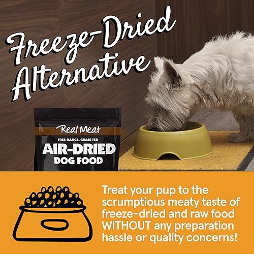 Miniatura 91 de Real Meat - Alimento para perros secado al aire con cordero y pescado real, bolsa de 5 libras de alimento real para perros de carne real sin granos