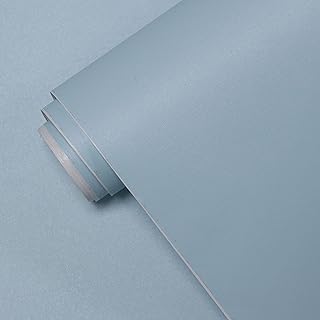 Yasinet 17.7'' x118'' Blue Peel and Stick Wallpaper Contact Paper Waterproof Self Adhesive Removable Wall Textured Decorat...