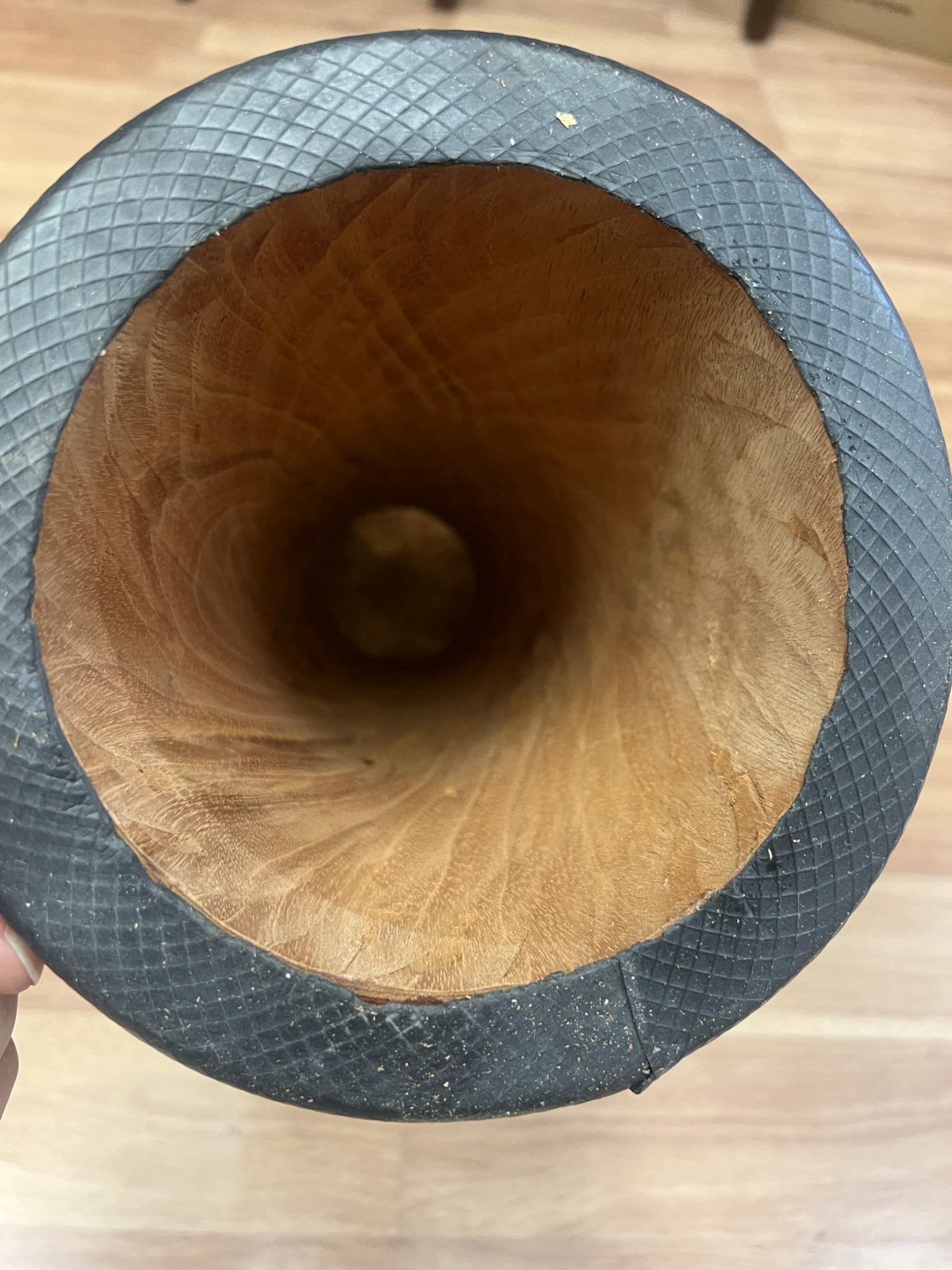 Djembe estándar linecarv, 20 cm de alto, 10 "cabeza, nk149