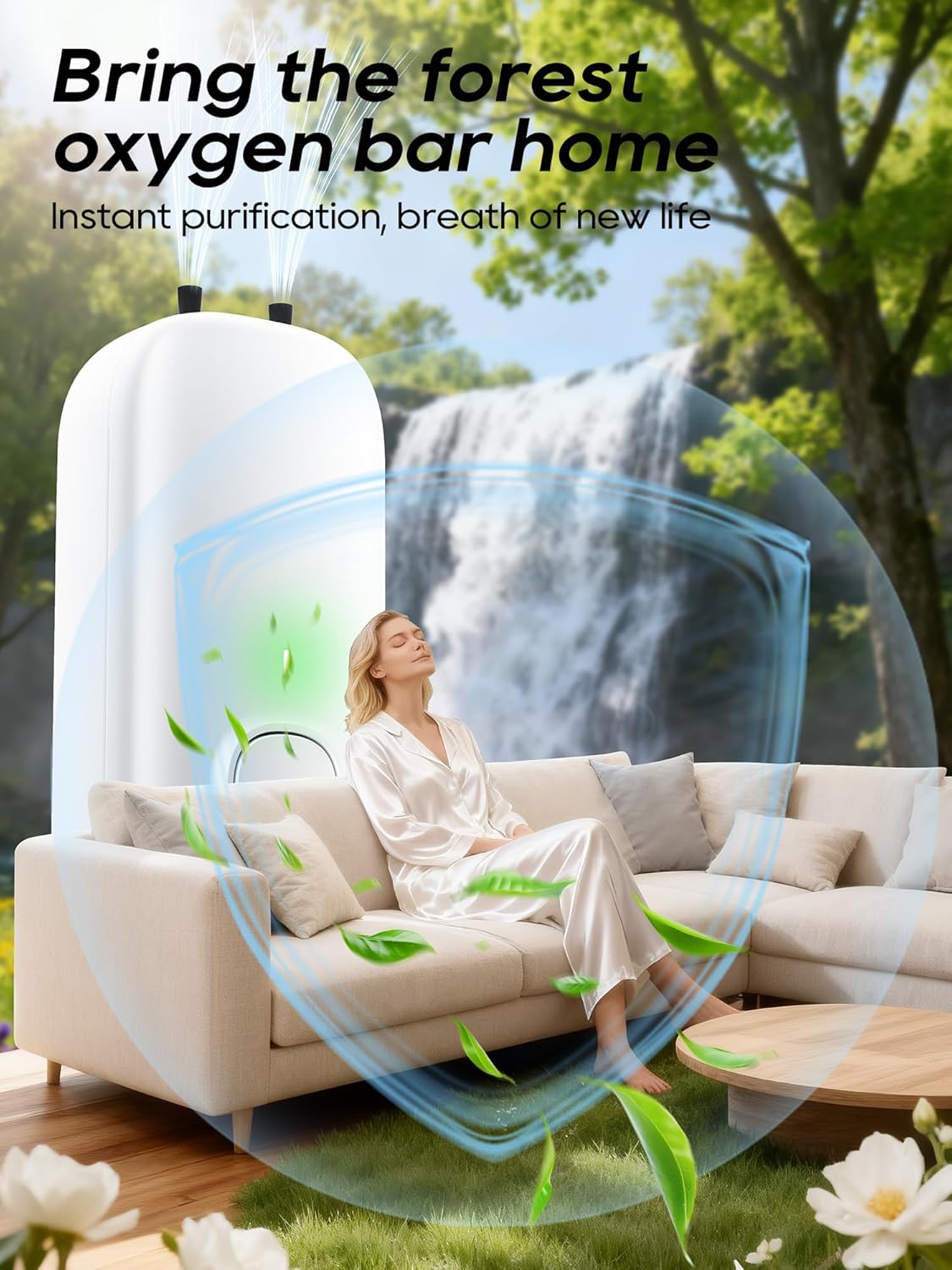 Cat Litter Deodorizer Plug in - Ozone-Free Negative Ion Air Purifier for Litter Box, Compact Odor Eliminator for Strong Pet Odors, Dog Odor Eliminators for Home, Bedroom, Kitchen (white 4pcs)